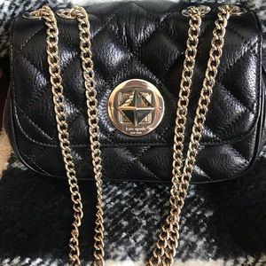 KATE SPADE quilted crossbody black puffer handbag
